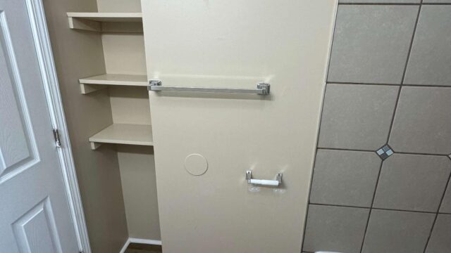 bathroom closet